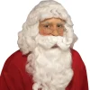 Men's White Santa Beard and Wig Set - Value Deluxe
