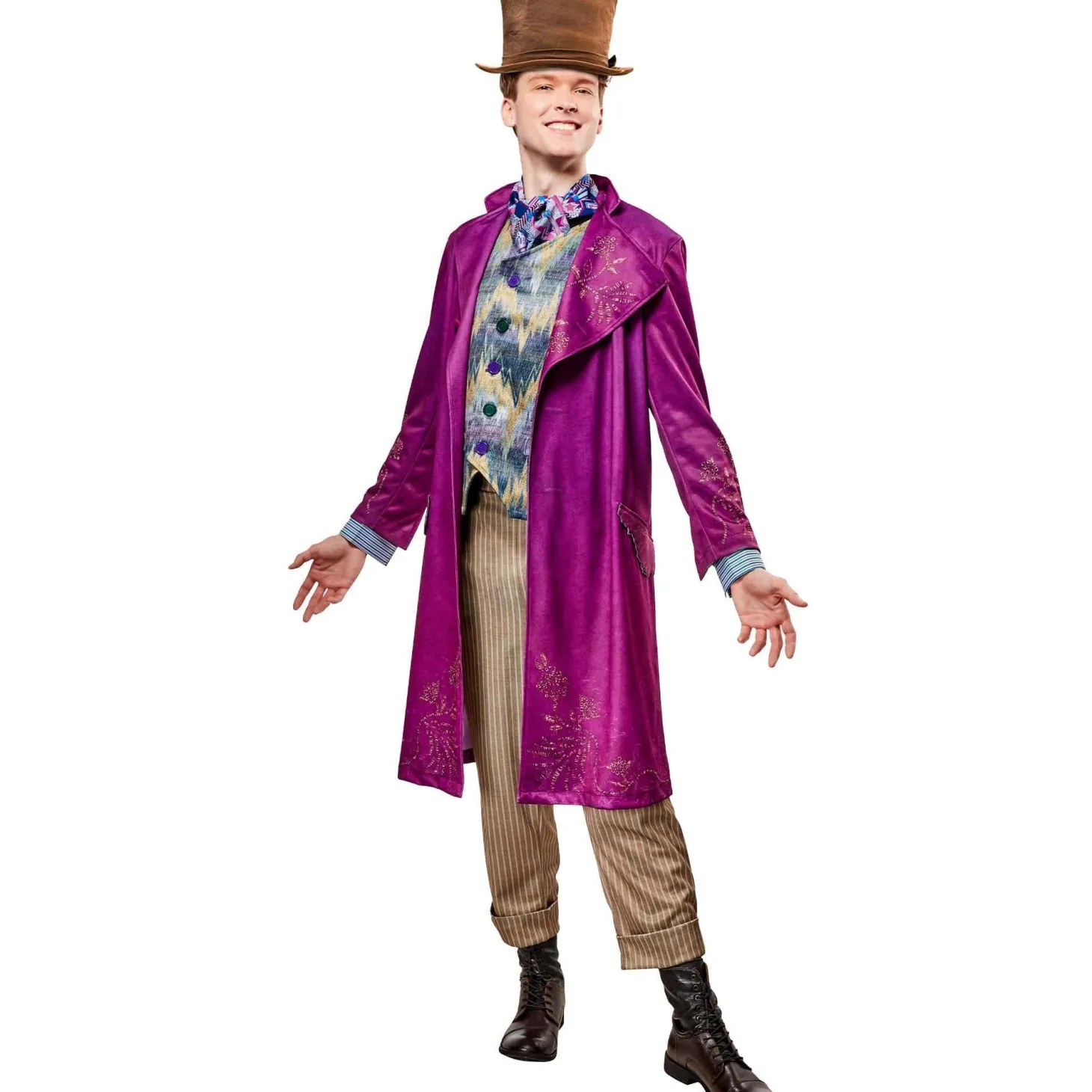 Men's Wonka Movie Willy Wonka Costume - Deluxe