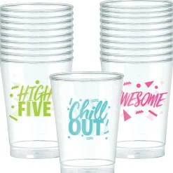 Metallic Awesome 80s Plastic Cups 20ct