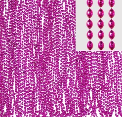 Metallic Bead Necklaces, Assorted Colors, Multiple Counts