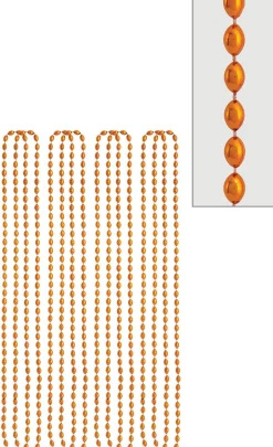 Metallic Bead Necklaces, Assorted Colors, Multiple Counts