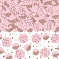 Metallic Blush Birthday Confetti, 2.5oz Foil Mix