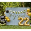 Metallic Gold Congrats Cardstock & Ribbon Letter Banner, 12ft