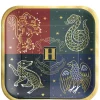 Metallic Hogwarts United Square Paper Lunch Plates, 9in, 8ct - Harry Potter