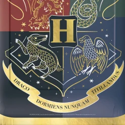 Metallic Hogwarts United Square Paper Dessert Plates, 7in, 8ct - Harry Potter