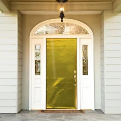 Metallic Holiday Door Cover-Gold