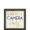 Metallic Lights Camera Party Paper Beverage Napkins, 5in, 40ct - Awards Night