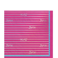 Metallic Malibu Barbie Paper Lunch Napkins, 6.5in, 16ct