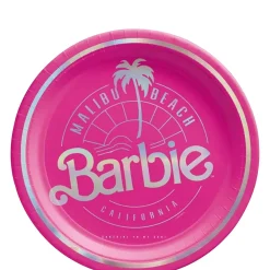 Metallic Malibu Barbie Paper Dessert Plates, 7in, 8ct