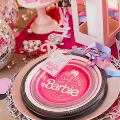 Metallic Malibu Barbie Paper Dessert Plates, 7in, 8ct