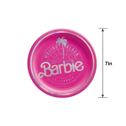 Metallic Malibu Barbie Paper Dessert Plates, 7in, 8ct
