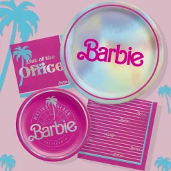 Metallic Malibu Barbie Paper Dessert Plates, 7in, 8ct