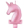 Metallic Pink Enchanted Unicorn Birthday Candle