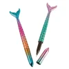 Metallic Shimmering Mermaids Plastic Pens, 5.9in, 8ct