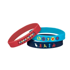 Mickey Mouse Clubhouse Rubber Bracelets, 6ct