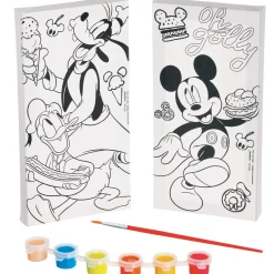 Mickey Mouse Color Your Own Canvas Kit, 2pc