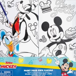 Mickey Mouse Color Your Own Canvas Kit, 2pc