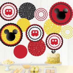 Mickey Mouse Forever Paper Fan Decoration Kit 17pc