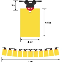 Mickey Mouse Forever 13-Picture Photo Garland Kit, 12ft, 42pc