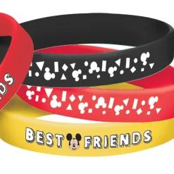 Mickey Mouse Forever Rubber Bracelets, 4pc