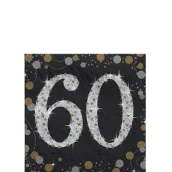 Milestone Beverage Napkins, 16ct - Sparkling Celebration, Ages