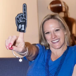 Mini Black Foam Fingers, 12ct - Spirit Party Favors