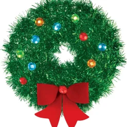 Mini 3D Tinsel Wreath Decoration