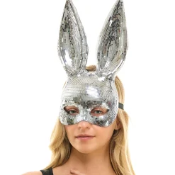 Mirrored Bunny Ears Half Mask