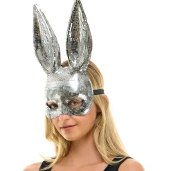 Mirrored Bunny Ears Half Mask