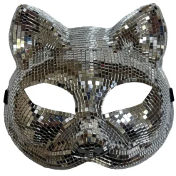 Mirrored Cat Half Mask