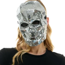 Mirrored Skull Face Mask