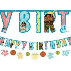 Moana Birthday Banner Set, 2pc, 5.3ft