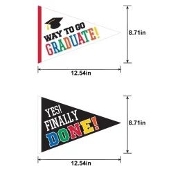 Multicolor Congrats Grad Corrugated Plastic Yard Sign Set, 4pc
