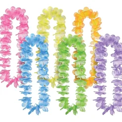 Multicolor Fabric Leis for Kids, 30in, 6ct