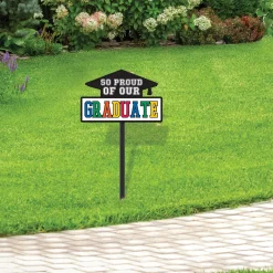 Multicolor So Proud Grad Plastic Yard Sign, 15in x 25in