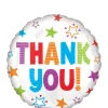 Multicolor Star Thank You Foil Balloon, 18in