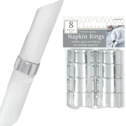 Napkin Rings, 8ct, Assorted Colors