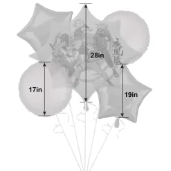 Naruto Shippuden Team 7 Foil Balloon Bouquet, 5pc