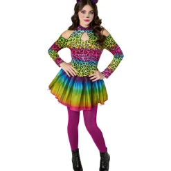 Neon Leopard Costume for Tweens