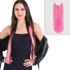 Neon Pink Hair Extension, 25in