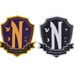 Nevermore Iron-On Patch Set, 2pc - Wednesday