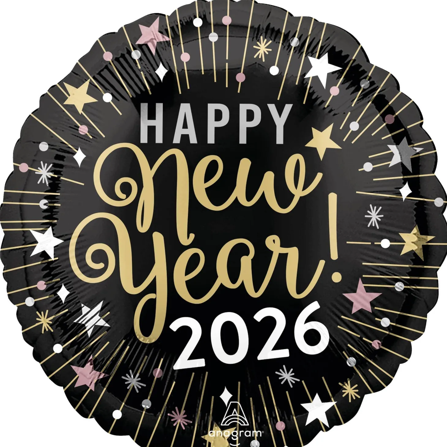 New Year Celebration Foil Balloon, 18in