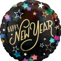 New Year Starlight Foil Balloon, 18in