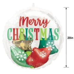 North Pole Express Merry Christmas Stuffed Plastic Balloon, 20in