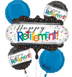 Officially Retired Foil Balloon Bouquet, 5pc
