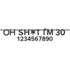 Oh SHT, I'm Customizable Glitter Banner