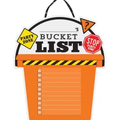 Old Zone Bucket List Cardboard Sign, 13in x 15in