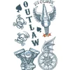 Outlaw Biker Tattoos 1 Sheet- Tinsley Transfers