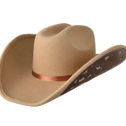 Oversized Debossed Cowgirl Hat