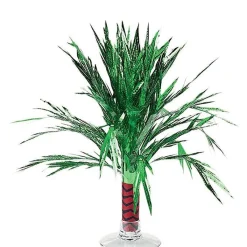 Palm Tree Table Centerpiece, 8in – Tropical Foil Decoration